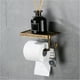 thumbnail image 3 of Soporte de papel higiénico vintage Baño Rollo de metal Estante de pañuelos Estante de toalla de teléfono retro montado en la pared Methold  HA000556-01B, 3 of 5