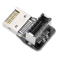 thumbnail image 2 of Adaptador frontal tipo E para placa base de PC, USB 3.1, 10 G, convertidor de codo de dirección de 90 grados PH74A, 2 of 14