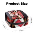 thumbnail image 2 of Valentine's Day Period Purse Sanitary Napkin Organizer Small Makeup Pouch Canvas Zipper Pouch 4.7x6.6x6.6 in, 2 of 6