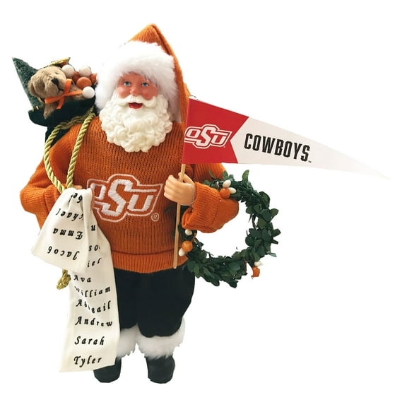 Oklahoma State Cowboys 12" Proud Santa