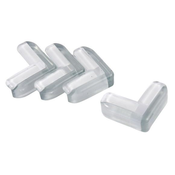 Unique Bargains 4pcs Safety Glass Desk Drawer Edge Protector Guard Bumper Table Corner Cushion