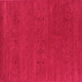 thumbnail image 1 of Ahgly Company Indoor Square Abstract Pink Contemporary Area Rugs, 4' Square, 1 of 4