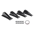 thumbnail image 1 of Universal 4Pcs/Set Car Rear Bumper Diffuser Spoiler ABS Anti-Collision Rear Bumper Lip Diffuser A, 1 of 6