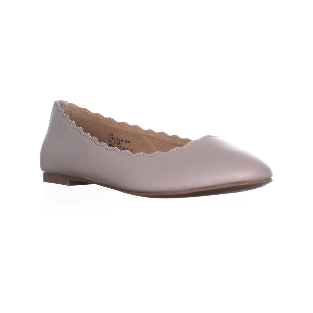 ballet flats with scalloped edges