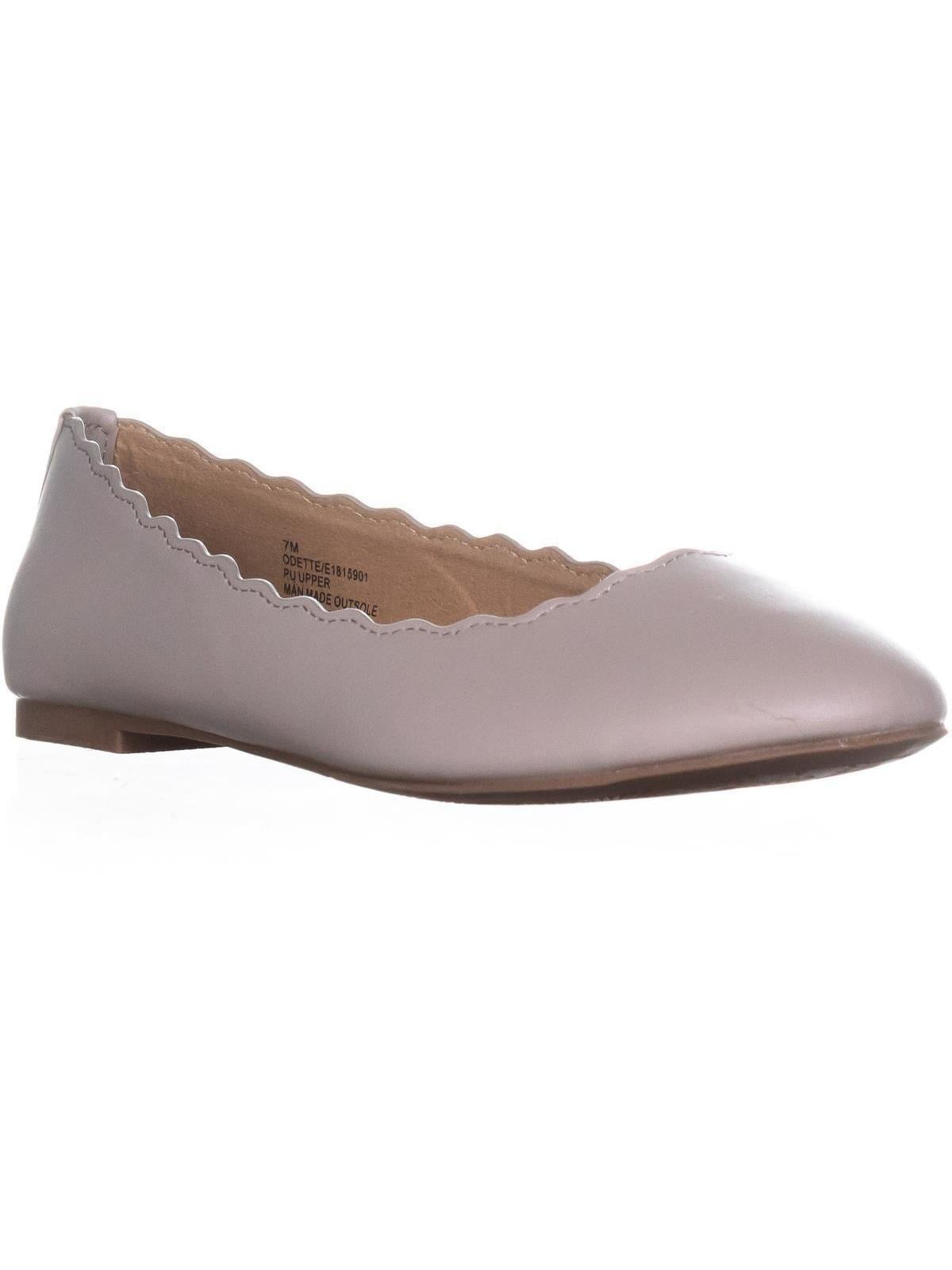 Womens ESPRIT Odette Scalloped Edge Ballet Flats, Dove Grey