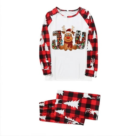 

Nomeni Wear Mother Piece Set Home Snow Christmas Printed Parent Set Pajamas Two Warm