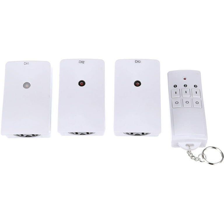 Woods 59781WD Indoor Wireless Remote Control Timer with Countdown; Plug-In;  1 Polarized Outlet ; White