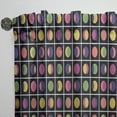 thumbnail image 3 of Designart 'Circular Moons Retro Pattern' Mid-Century Modern Curtain Panel, 3 of 5