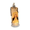 thumbnail image 4 of relayinert Christmas Electronic Candle Christmas Atmosphere Light Table Window for Virgin mercy 5Set, 4 of 6