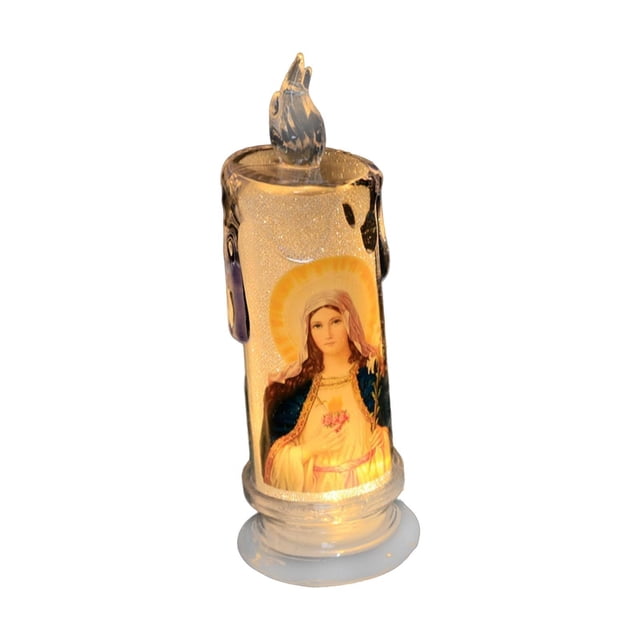 Bearachild electrónica navideña colorida, luz de ambiente vibrante para y ventana Kits de decoración para fiestas virgen misericordia