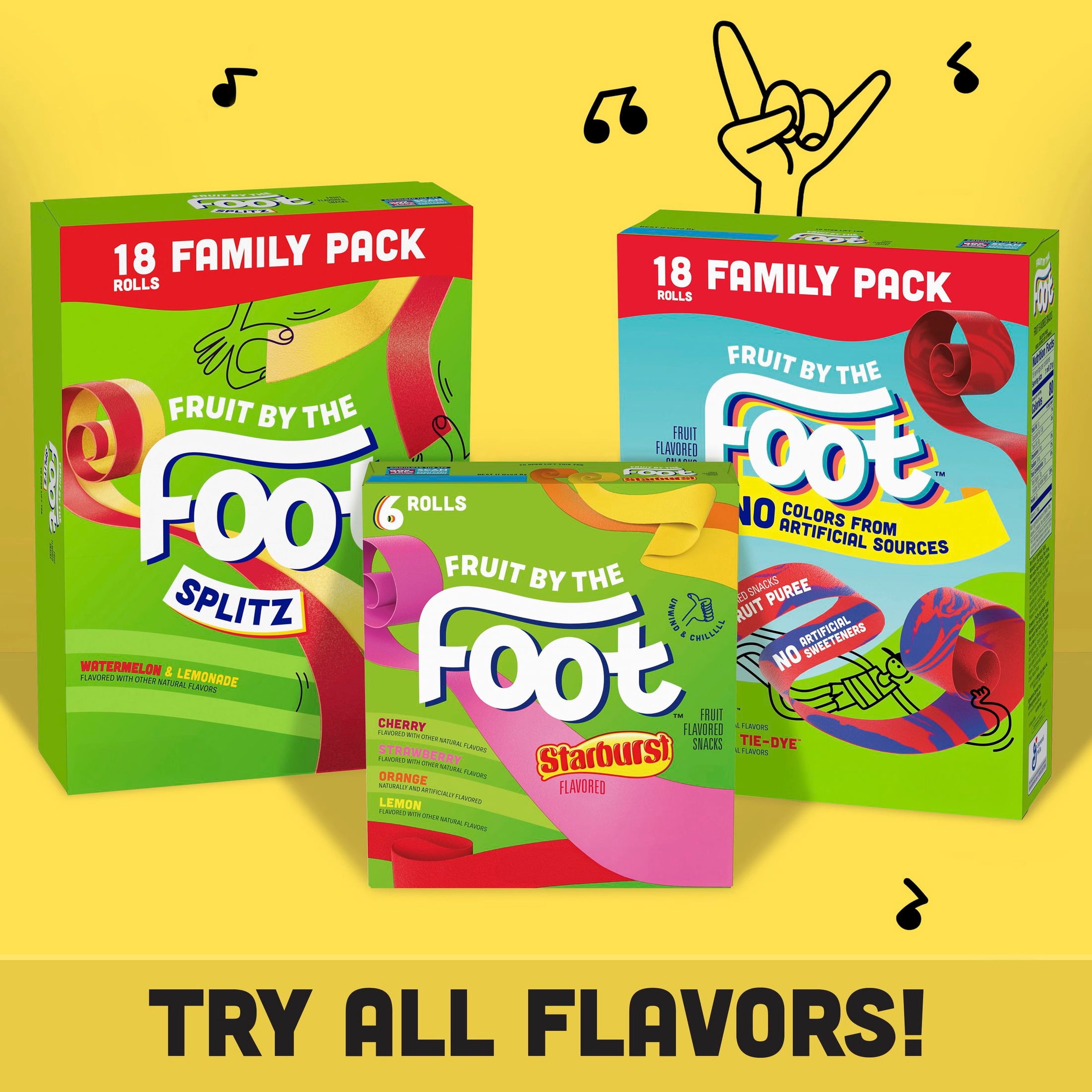 Fruit by the Foot Fruit Flavored Snacks, Gluten Free, Variety Pack