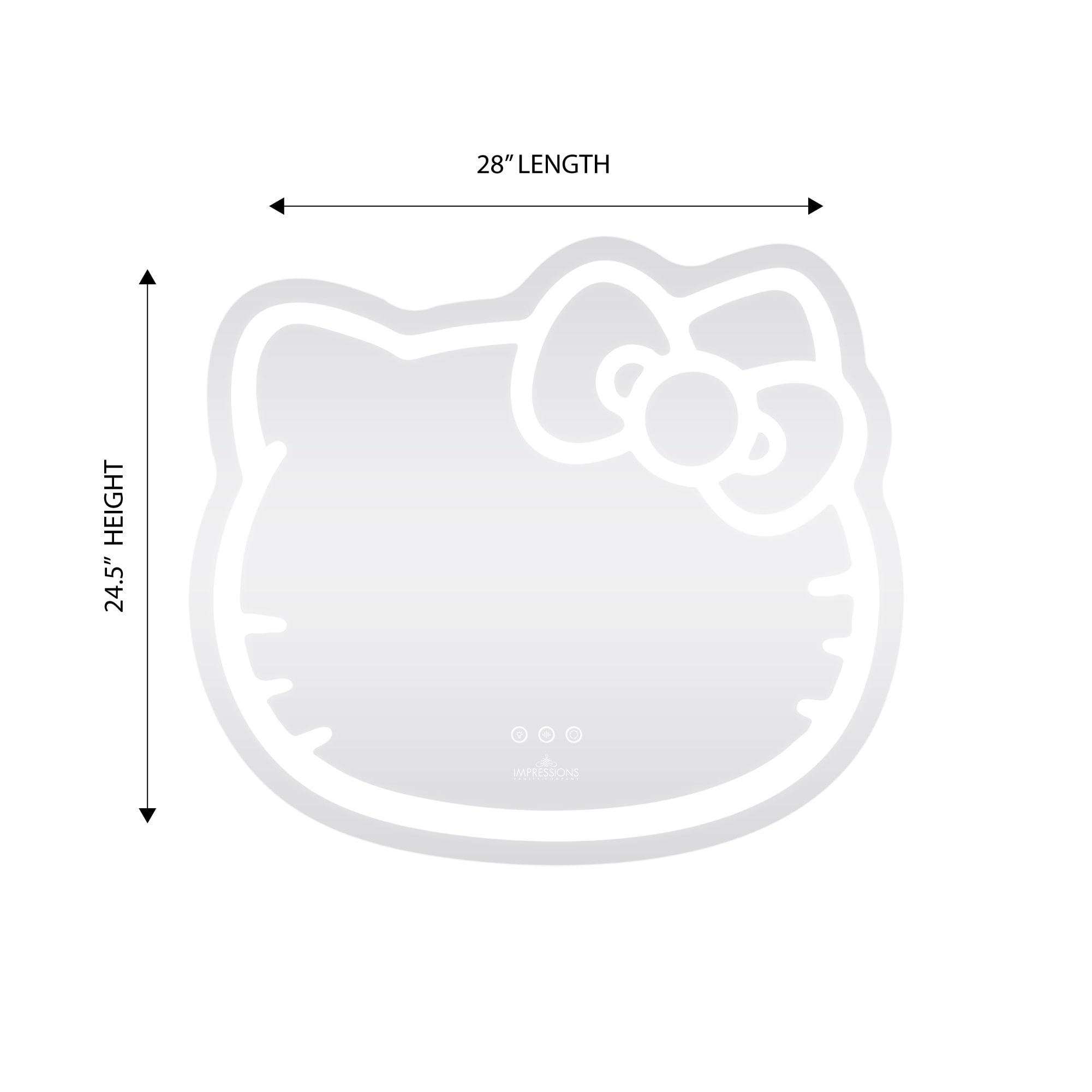 Impressions Hello Kitty Wall Mirror With Wifi Smart Makeup Vanity Mirror With App Controller And Dimming Led Light Walmart Com Walmart Com impressions hello kitty wall mirror with wifi smart makeup vanity mirror with app controller and dimming led light