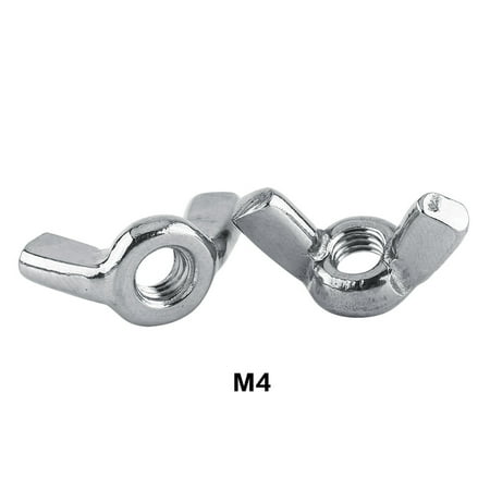 

316 DIN315 Stainless Steel Wing Nut Butterfly Shaped Nuts Fastener (M4)