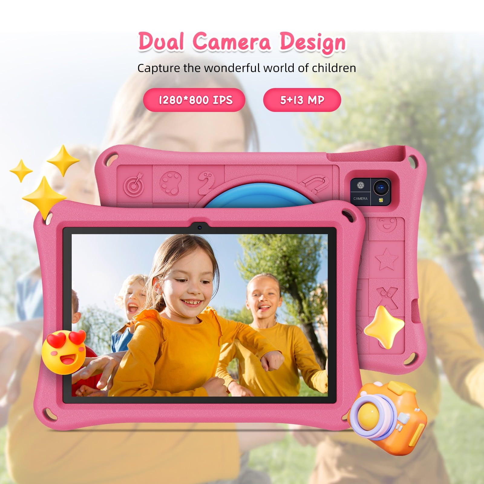 XGODY 10.1" Android 15 Tablet - 12GB RAM, Free Leather Case, 7000mAh Battery | Perfect for Kids, Seniors, Holiday Gifts (128GB + 1TB Expandable)