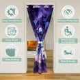 thumbnail image 2 of Ancient Mysterious Animal Door Curtain 52"W X 80"L,Purple Cloud Door Drape Temporary Door Curtain,Purple Dragon Doorway Curtain Teens, 2 of 5