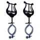 thumbnail image 1 of 2x Partitura de partituras trompeta accesorios de instrumentos de instrumentos trompeta de metal de hierro portátil de marrillo para la actuación, 1 of 10