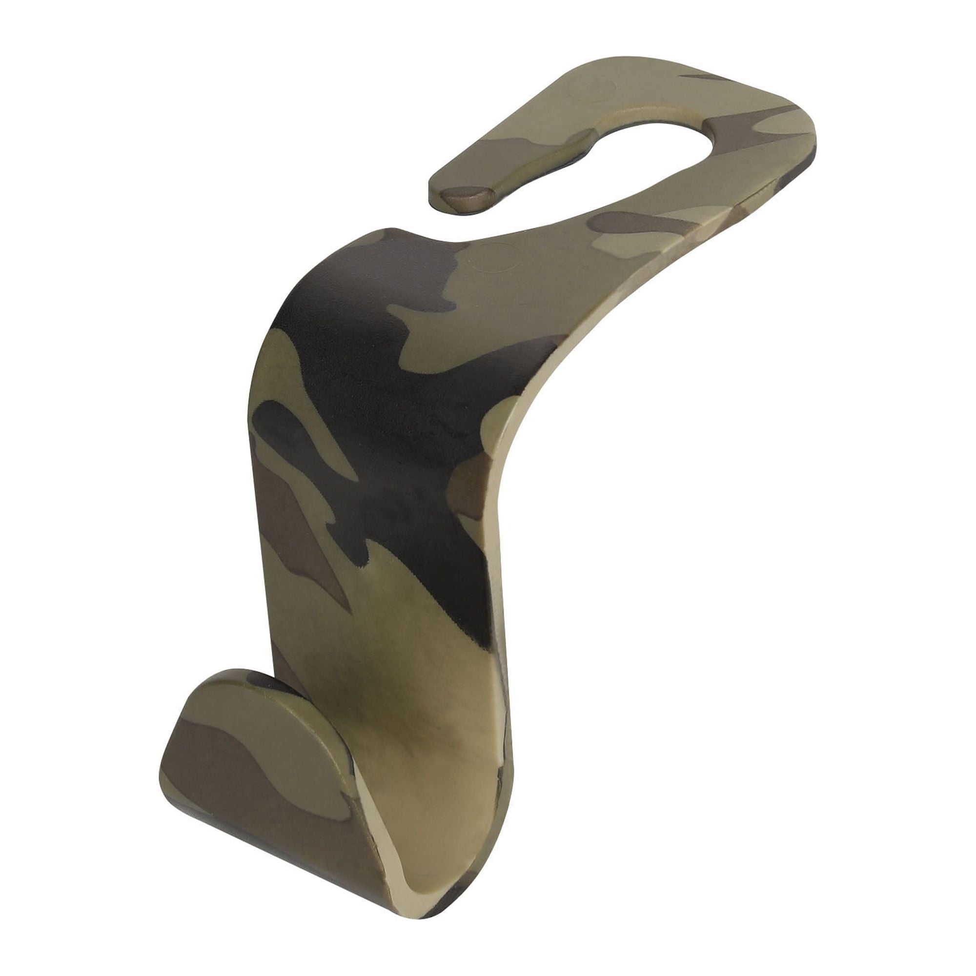 Auto Drive Headrest Hooks, Camo, Plastic, Universal Fit, 2 Pack