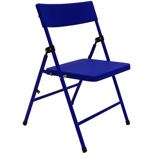 Cosco Juvenile Folding Chairs Set of 4, Blue