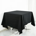 thumbnail image 4 of BalsaCircle 70" x 70" Black Cotton Square Tablecloth Reception Catering Dining Table Linens, 4 of 7