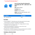 thumbnail image 2 of Front To Frame Sway Bar Bushing Kit - Compatible with 1997 - 2003 Ford F-150 RWD 1998 1999 2000 2001 2002, 2 of 2