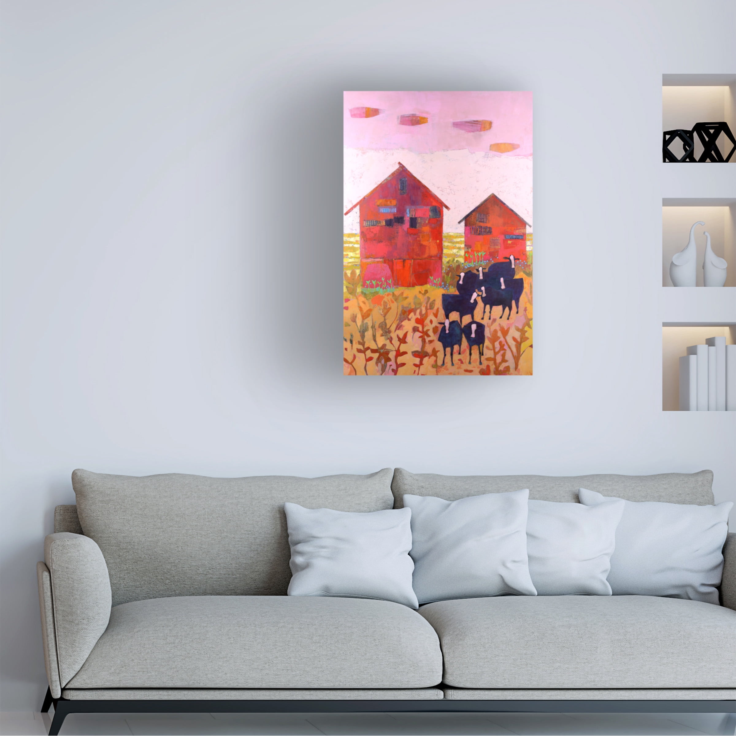 Sue Jachimiec 'Orland Barns' Canvas Art
