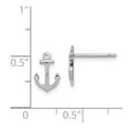 thumbnail image 2 of FB Jewels Sterling Silver Rhodium-plated Anchor Post Earrings, 2 of 2