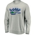 thumbnail image 2 of Men's Gray Los Angeles Dodgers Heater Pullover Sweatshirt, 2 of 3