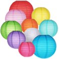 thumbnail image 1 of Farolillos de papel coloridos chinos oso de fresa 10 paquetes redondos, 1 of 5