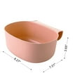 thumbnail image 3 of Hobeauty Kitchen Cabinet Hanging Garbage Waste Bin Trash Storage Container Trash Can Basket Holder Rubbish Organizer, 8.27 x 7.01 x 3.54", 3 of 8