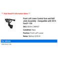 thumbnail image 2 of Front Left Lower Control Arm and Ball Joint Assembly - Compatible with 2015 Ford F-150, 2 of 2
