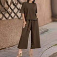 thumbnail image 2 of Women's Trousers Suit For Casual And Wear Elegant And Comfortable Long Pants Set For Summer Effortless Style For Daily Life Formal Outfits for Women Holly Suit Rompers And Jumpsuits for Women Dressy, 2 of 5
