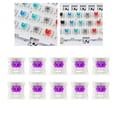thumbnail image 4 of Interruptores De Teclado Mecánico De 5x3 Pines RGB LED SMD Para Juegos Para Teclado Principiante Púrpura, 4 of 8