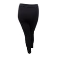 thumbnail image 2 of Calvin Klein Women's Mid-Rise Color blocked-Trim Pants , Black, 10, 2 of 2