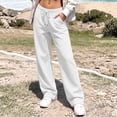 thumbnail image 7 of Luvrsol Plus Size Women's Sweatpants Wide Leg Pants Adjustable Drawstring Relaxed Fit Leisure Bottoms S-3XL, 7 of 7