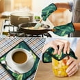 thumbnail image 4 of Tropical Palm Leaves in Hawaii Kitchen Oven Mitt and Pot Holder Sets 4 Pcs for Baking, Cooking and Grilling, Heat Resistant Up To 392 °F, 4 of 7