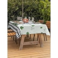 thumbnail image 2 of St. Patrick's Day Outdoor Tablecloth - 60x102 Inch Rectangle Dining Table Cover, Cute Puppy Lucky Shamrock Black Plaid Waterproof Outdoor Table Cloth with Umbrella Hole & Zipper for Picnic/Patio, 2 of 7