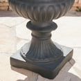 thumbnail image 4 of Noble House Buena Outdoor Cast Stone Garden Urn Planter in Antique Black, 4 of 7