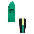 thumbnail image 3 of Boys 4-7 Nike Dri-FIT Graphic Tee and Shorts Set Color: Green Black Size: 5, 3 of 5