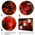 thumbnail image 3 of Designart "Red Poppies landscape III" Floral Floater Framed Wall Art Print, 3 of 7