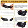 thumbnail image 3 of Security Bike Lock 4 Digit Resettable Combination Cable Lock For Bicycle, 2 Feet X 1/2 Inch, 3 of 7