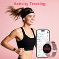 thumbnail image 4 of Smart Watch for Women, 1.27" HD Thin Face Smartwatch Compatible with iPhone/Android (Answer/Make Calls), IP68 Waterproof, 100+ Sport Modes Fitness Tracker with 2 Bands, 4 of 7