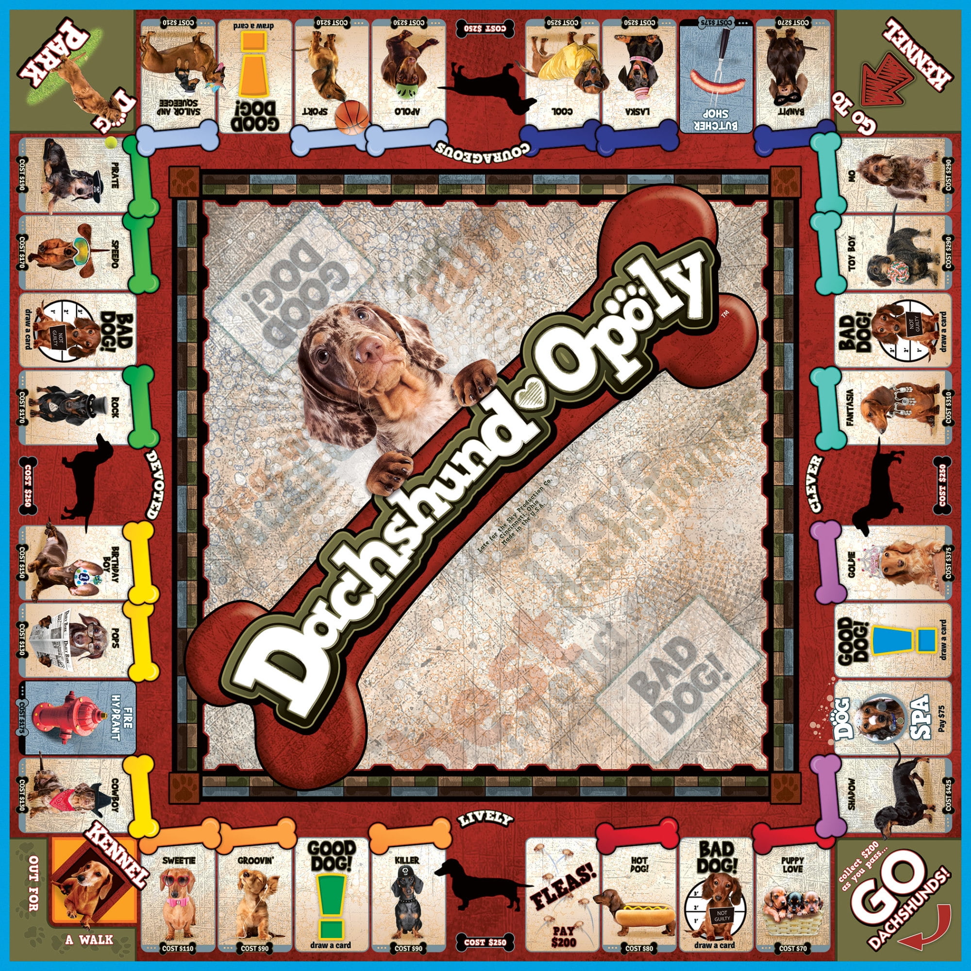 Late for the Sky Dachshund-Opoly Board Game