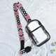 thumbnail image 3 of Bolso Bandolera Transparente para Mujer Con Correa Jacquard Bolso Concierto Diario para Mujer (Negro 1), 3 of 9