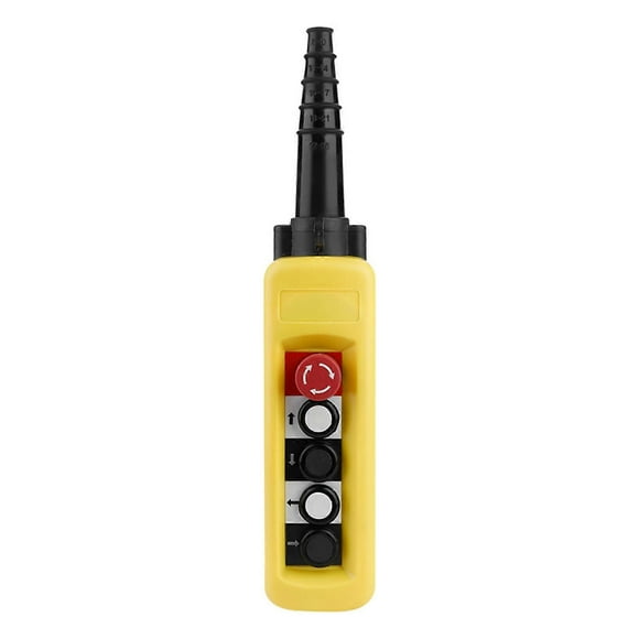 Crane Chain Hoist Push Button Switch Lifting Pendant Controller 4 Buttons