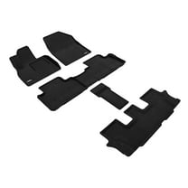 3D MAXpider 2020-2024 Fits Kia Telluride 8-Seat Elegant Woven Nylon Black 1st 2nd 3rd Row Floor Mat L1KA05204709