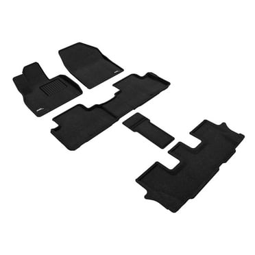 3D MAXpider 2020-2024 Fits Kia Telluride 8-Seat Elegant Woven Nylon Black 1st 2nd 3rd Row Floor Mat L1KA05204709