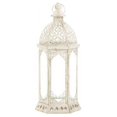 thumbnail image 1 of Home Locomotion 849179027049 Graceful Distressed Lantern, White - Small, 1 of 3