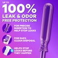 thumbnail image 4 of Tampax Radiant Tampons, avec Tresse LeakGuard, Absorption Régulière, Non Parfumés, 4 of 9