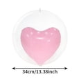 thumbnail image 3 of Valentine's Day Inflatable Heart Balloon - Pink PVC Heart Shaped Balloons with Inner Small Balloon, Romantic Party Decor for Wedding Anniversary Proposal, Love Theme Decor, 1pc, 3 of 6