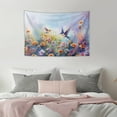 thumbnail image 5 of SEANATIVE Floral Hummingbird Tapestries for Bedroom Small Wall Hanging Tapestry Aesthetic Tapestry Small Tapestry for Office Mini Tapestry Home Decor 36H*24W Inches, 5 of 6